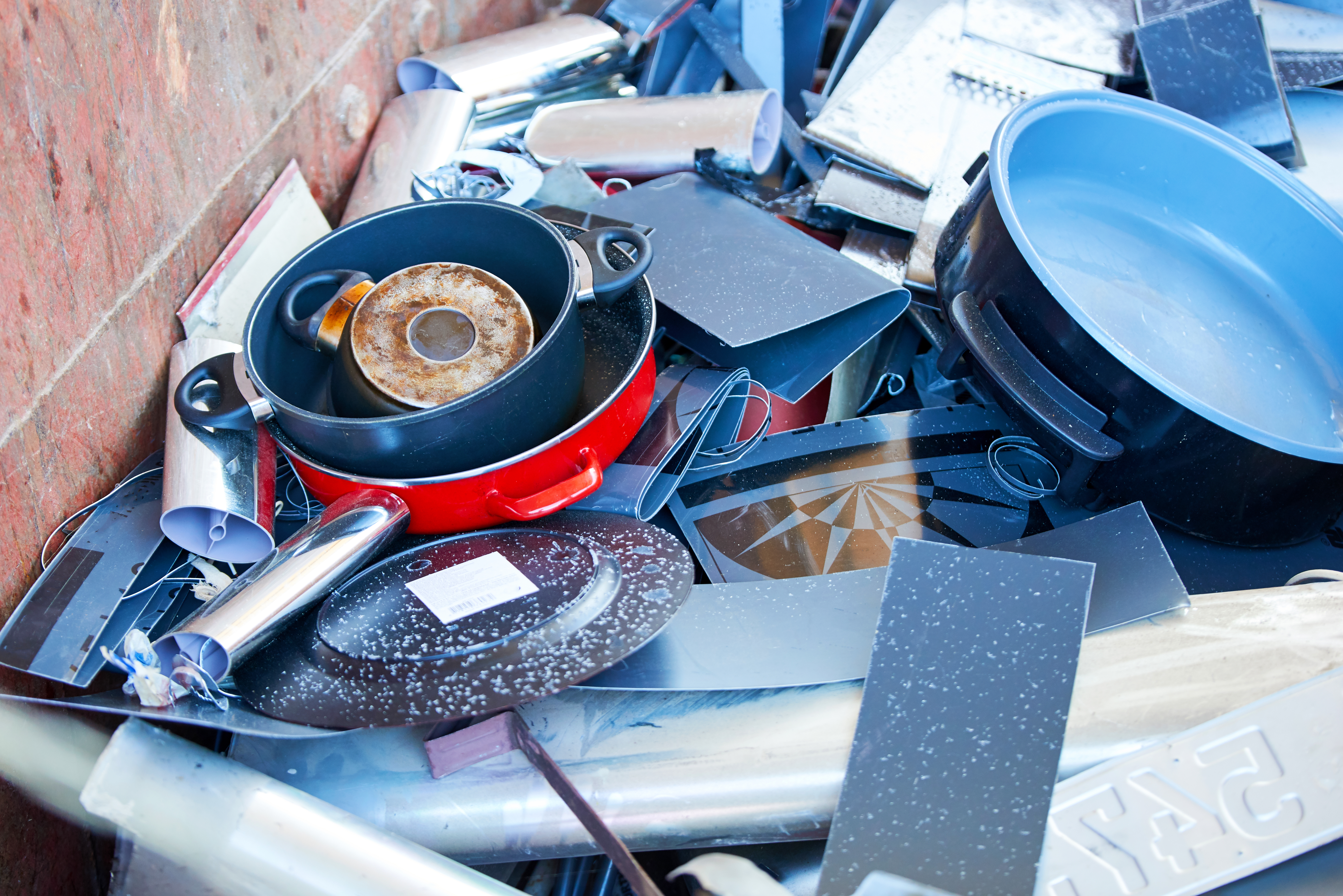 house appliances and items for scrap metal